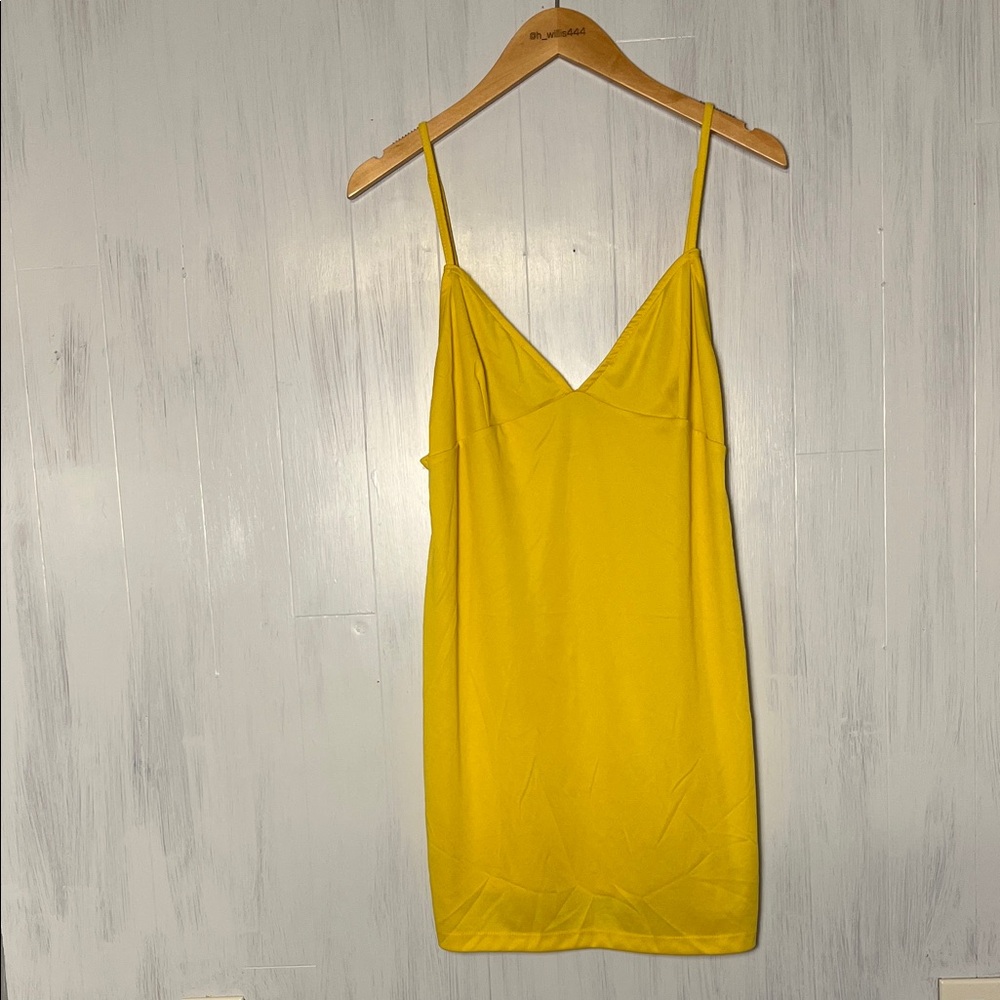 Urban Outfitters Kimchi Blue Mini Slip Dress in Yellow Size XL